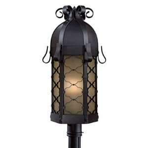  Montalbo One Light Outdoor Post Lantern in Black
