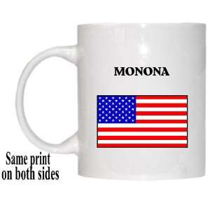  US Flag   Monona, Wisconsin (WI) Mug 
