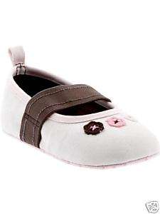 Girls Mary Jane Shoes OLD NAVY Brown Pink 0 3 6 12 18m  