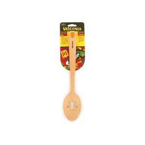  Vasconia Wood Slotted Spoon