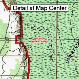  USGS Topographic Quadrangle Map   Wilmot SW, Arkansas 