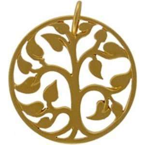  Vermeil Tree of Life Gold Charm Arts, Crafts & Sewing