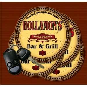  HOLLAMONS Family Name Bar & Grill Coasters Kitchen 