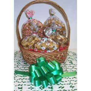 Cakes Large Little Johnnys Favorite Cookie Basket with Handle Holly 