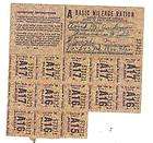 Gas Ration Stamps, Basic Mileage Ration, 13 Coupons