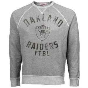  Oakland Raiders Raglan Sweatshirt (Gray) Sports 