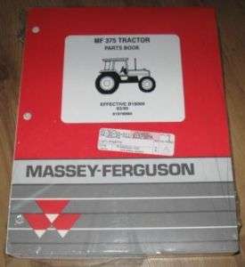 Massey Ferguson MF 375 MF375 Tractor Parts Book  