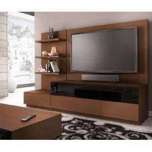   Home Theater Credenza with Back Panel and Storage Furniture & Decor