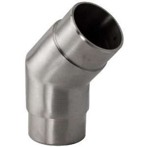 Flush Angle Fitting 135 Degree   Brushed Stainless Steel  
