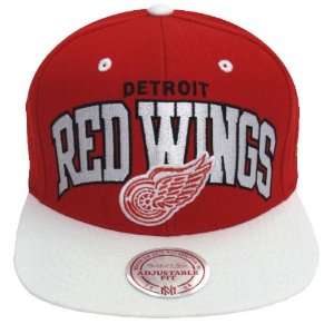   Red Wings Mitchell & Ness Block Snapback Red White 