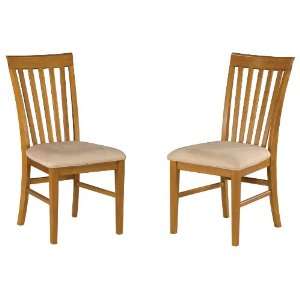  Atlantic Furniture Mission Dining Chairs Caramel Latte w 
