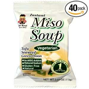 Miyasaka Instant Vegetable Miso Soup, .27 Ounce Packages (Pack of 40 