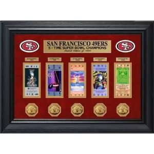  San Francisco 49ers Super Bowl Ticket and Game Coin Collection 