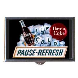 COCA COLA 1940s PAUSE REFRESH Coin, Mint or Pill Box Made 