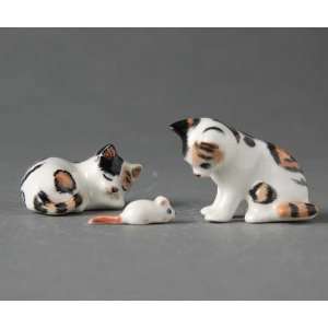 Miniature Porcelain Animals Calico Set #402 