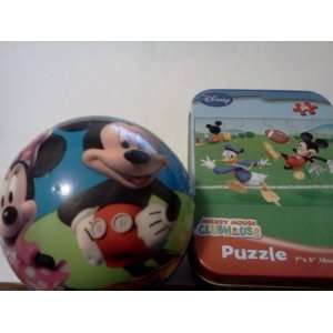 Mickey Mouse Mini Puzzle in Tin and Ball Toys & Games