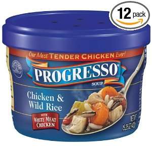 Progresso Chicken And Wild Rice, 15.25 Ounce Microwavable Bowl (Pack 