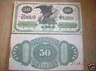 Replica $50 1861 IBN US Paper Money Currency Copy Note