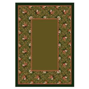 Milliken 54 x 78 Tobacco Floral Charm Area Rug 538634 