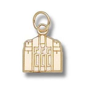 Central Michigan Chippewas Solid 10K Gold Warriner Tower 3/8 Pendant 