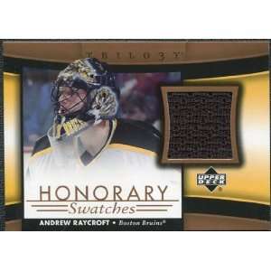   Trilogy Honorary Swatches #HSAR Andrew Raycroft Sports Collectibles