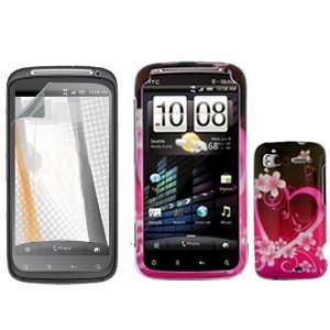  iNcido Brand HTC Sensation 4G Combo Purple Love Protective 