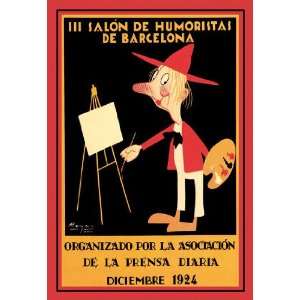  Salon de Humoristas de Barcelona III 12x18 Giclee on 
