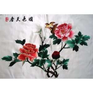  Chinese Hunan Silk Embroidery Fish Bird Home Decor 
