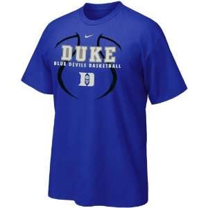 com Nike Duke Blue Devils Youth Duke Blue Basketball Practice T shirt 