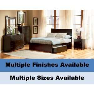 Atlantic Furniture Miami Bed with Flat Panel Footboard 