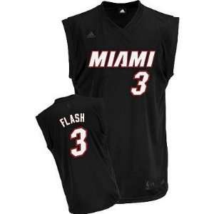  Miami Heat #3 Dwyane Wade Black Road Flash Fashion Jersey 