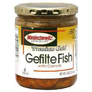  Manischewitz, Fish Gefilte Jel Prmm Gld, 14.5 OZ (Pack of 