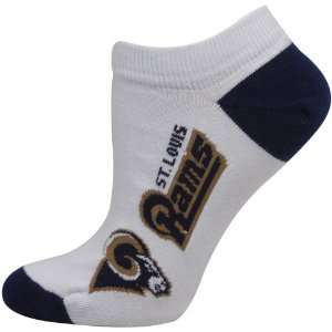  NFL St. Louis Rams Ladies White Team Logo Ankle Socks 
