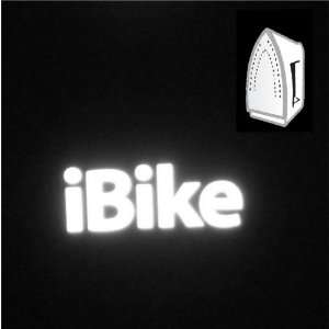  iBike, reflective Iron on transfer.