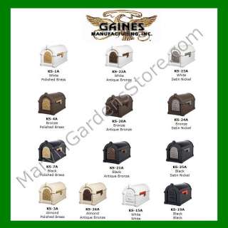 GAINES KEYSTONE SERIES MAIL BOX CAST ALUMINUM MAILBOX 28 VARIATIONS 