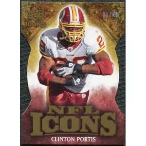   Icons NFL Icons Die Cut #ICCP Clinton Portis /40 Sports Collectibles