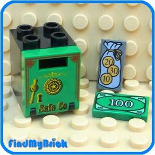 T902 Lego Slot & Safe Container & $100 & Coin Tiles NEW  