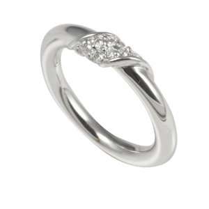  Merii Sterling Silver White Cubic Zirconia Band Ring 