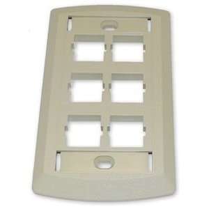  New Suttle 6 Outlet Face Plate   Ivory   SE STAR500S6 52 