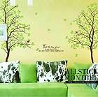   70inch GREEN LOVER AB TWINS TREE ROOM DECAL WALL DECOR Wall Sticker