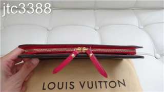 SOLD OUT Louis Vuitton PINK Insolite Clutch Zippy Wallet Bag $695+TAX 