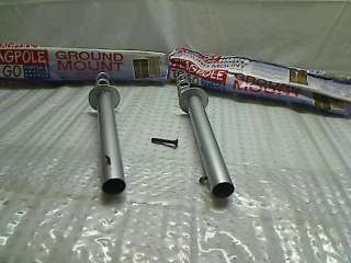 LOT OF 2 Flagpole to Go Flagpole Ground Mounts TADD  