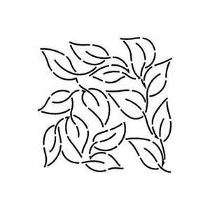  Quilt Stencil Meandering Leaves   3 Pack