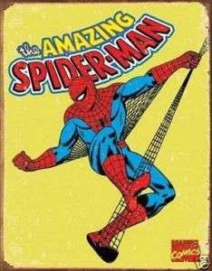 Vintage Retro Spider Man Sign Marvel Comic 1960s  