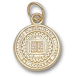 Indiana University Seal 1/2 Pendant (Gold Plated)