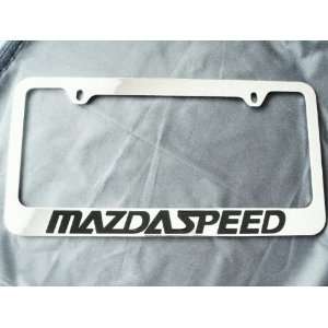 Mazdaspeed Engraved Chrome License Frame Mazda3 Mazda6 Mazda5 Miata MX 