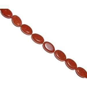  Golden gold stone oval gemstone beads, 14x10mm, sold per 