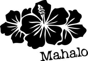 Mahalo Logo Decal Sticker  