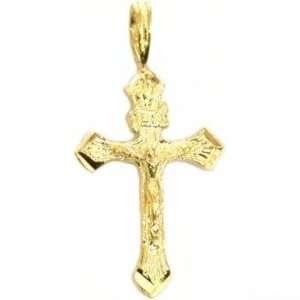  INRI Crucifix Charm 14k Gold 22mm Jewelry