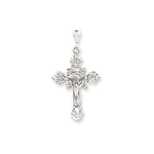  Sterling Silver INRI Crucifix Pendant Jewelry
